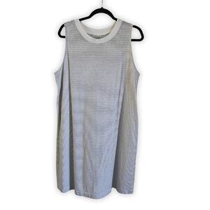 A New Day Sleeveless Women's Dress Stripped Plus Size Black and White 2XL